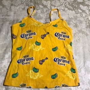 Pre-owned Womans Corona Tank Top Size Small 100% Cotton